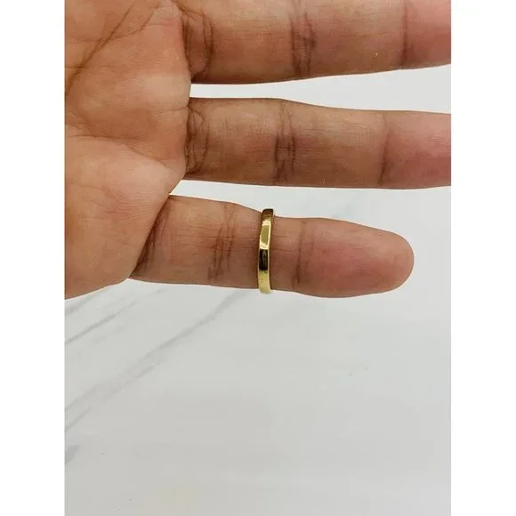 10k Solid Gold Ring band Girl 3 1/4 stackable